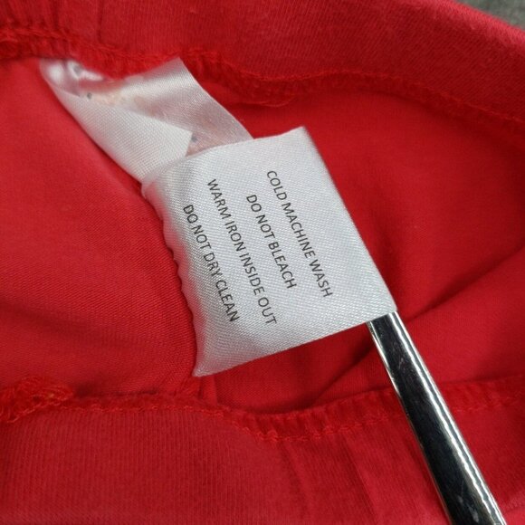 Stitchy Fish Leggings Girls Light Red Pull On Stretch Pants Size 5 - Picture 5 of 11